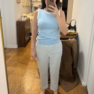 Zara Soft Blue Capri Pants